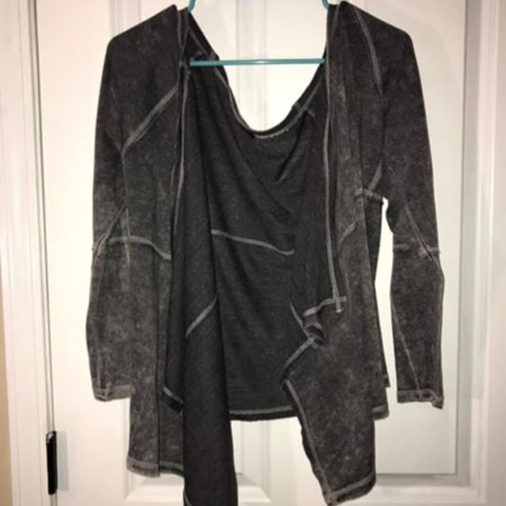 Lightwashed Earthbound Gray Cardigan